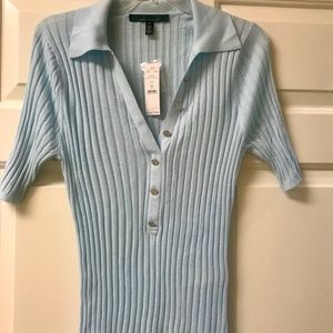 New White House Black Market Short Sleeve Sweater